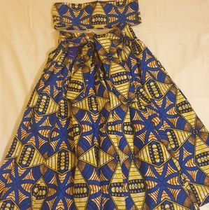 Midi Skirt w/matching Headwrap